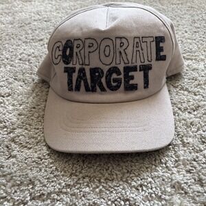 KRIS MADDEN CORPORATE TARGET SNAPBACK HAT ONENESS‎ COLLAB Cream Black